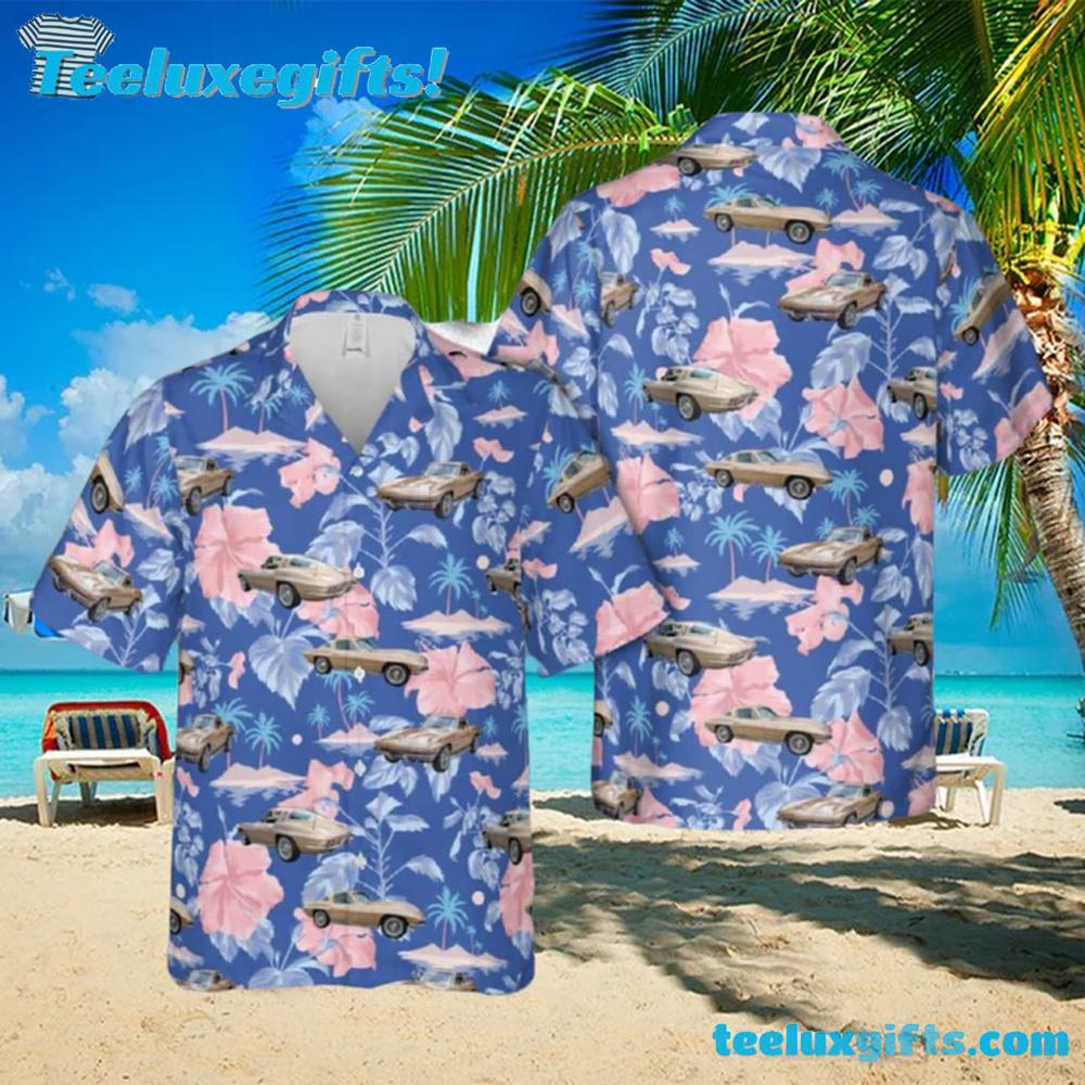 1964 Gold Chevy Corvette Hawaiian Shirt