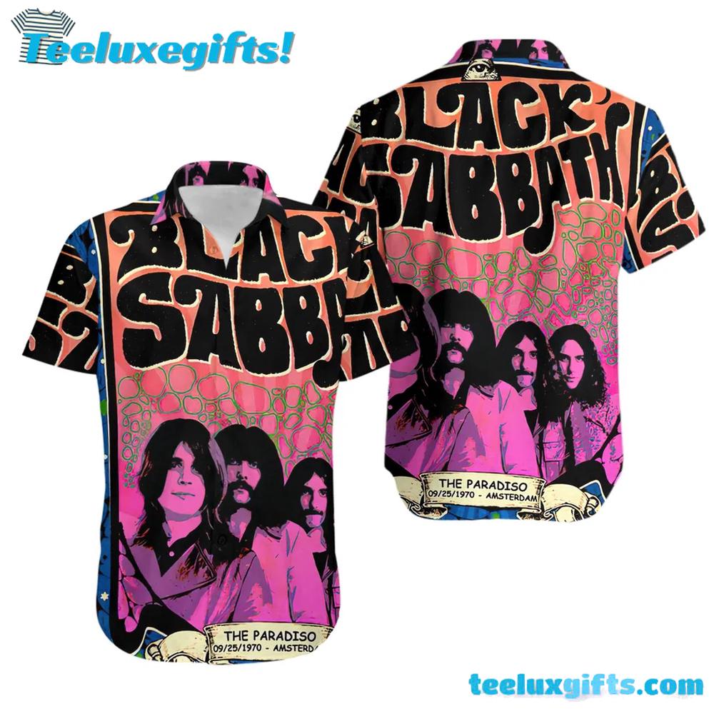 1975 Tour Black Sabbath Summer Aloha Hawaiian Shirt