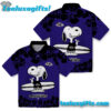 Baltimore Ravens Snoopy Surf Hawaiian Shirt, Men Women Summer Beach Style Shirts