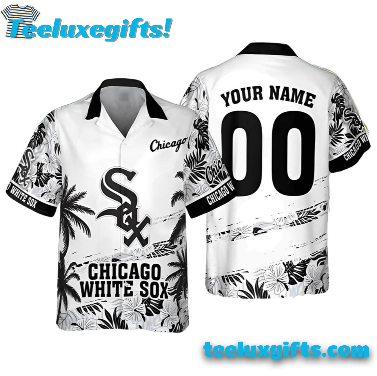 Chicago White Sox Hawaiian Shirt Customizable, Chicago White Sox Aloha Shirt