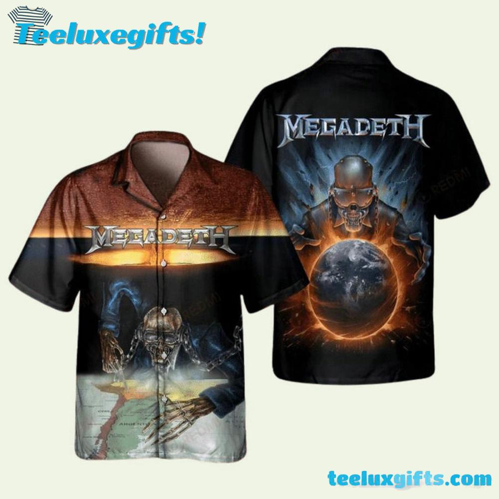 35 Years Of Megadeth Summer Aloha Hawaiian Shirt