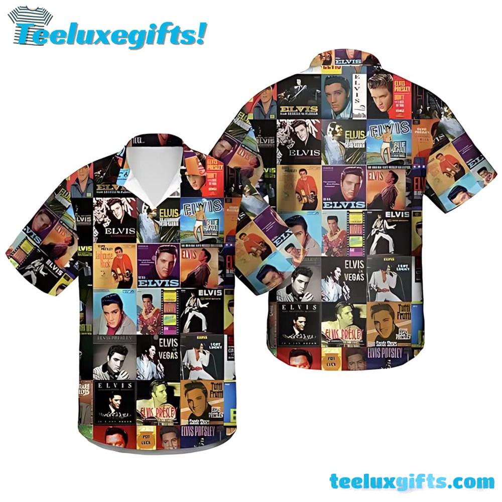 3D Elvis Presley Album Summer Aloha Hawaiian Shirt