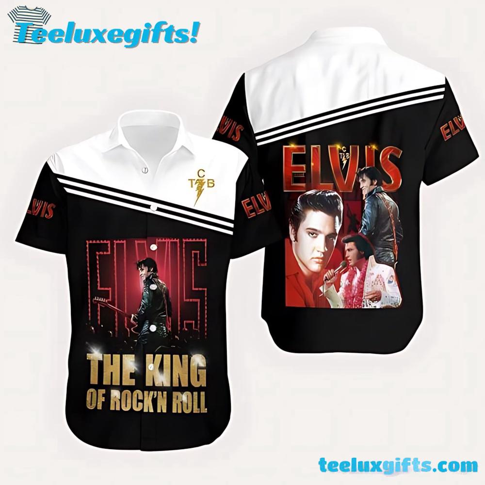 3D Elvis Presley The King Of Rock n Roll Summer Aloha Hawaiian Shirt