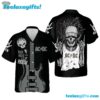 ACDC Awesome Skull Art Cuban Summer Aloha Hawaiian Shirt