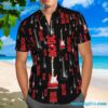ACDC Band Logo And Guitar Red Summer Aloha Hawaiian Shirt