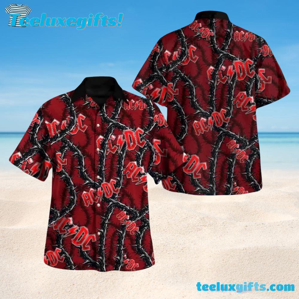 ACDC Barbed Thunder Summer Aloha Hawaiian Shirt