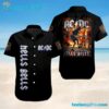 ACDC Hells Bells Inferno Summer Aloha Hawaiian Shirt