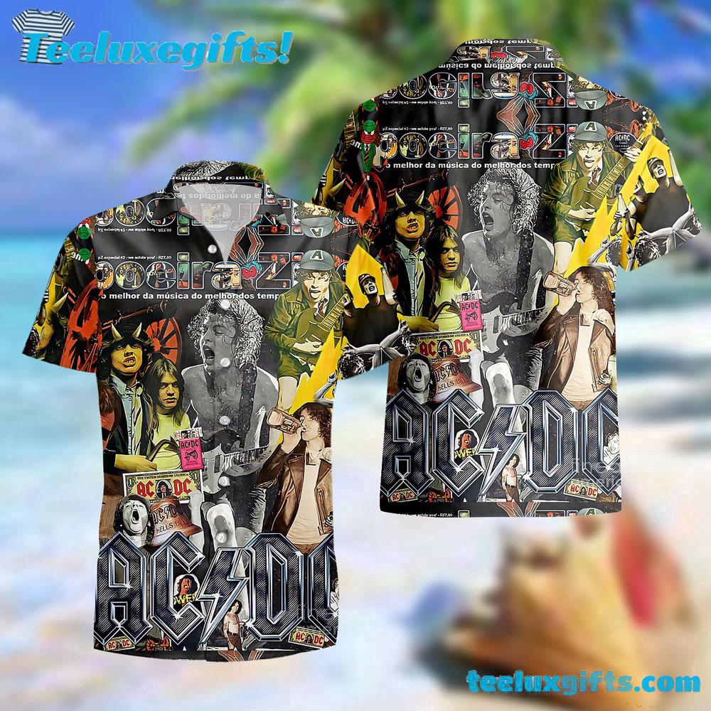 ACDC World Tour Acdc Pwr Up Tour 2025 Hawaiian Shirt