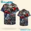 American Biker Pattern Unisex Hawaiian Shirt