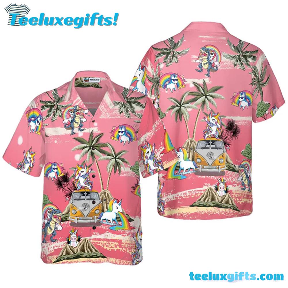 Baby Unicorn Summer Time Hawaiian Shirt