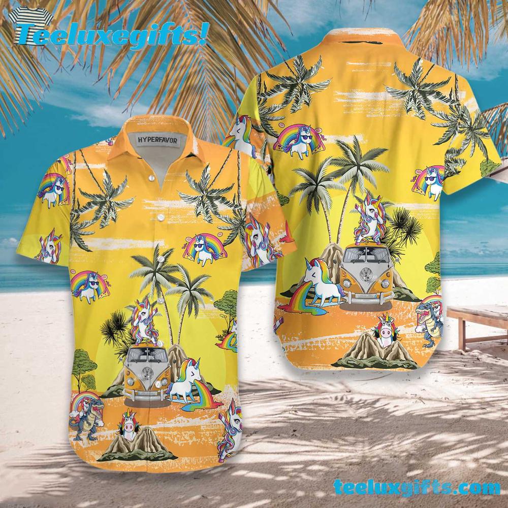 Baby Unicorn Summer Time Unicorn Hawaiian Shirt Baby Unicorn Summer Time Unicorn Hawaiian Shirt