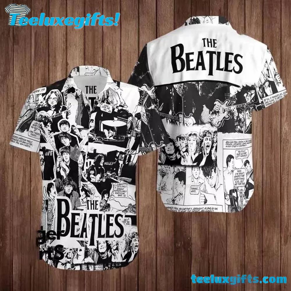 Beatles Comic Strip Summer Hawaiian Shirt