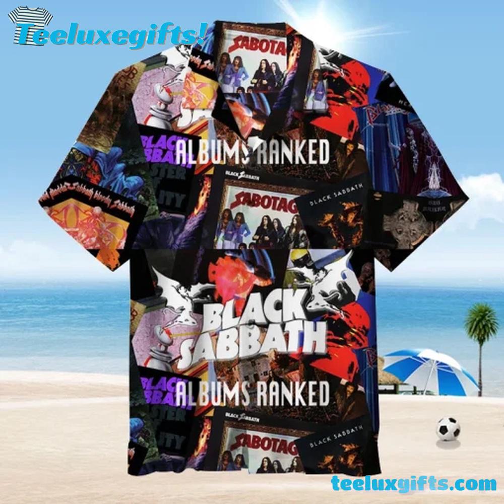 Black Sabbath Album Legacy Collage Hawaiian Shirt