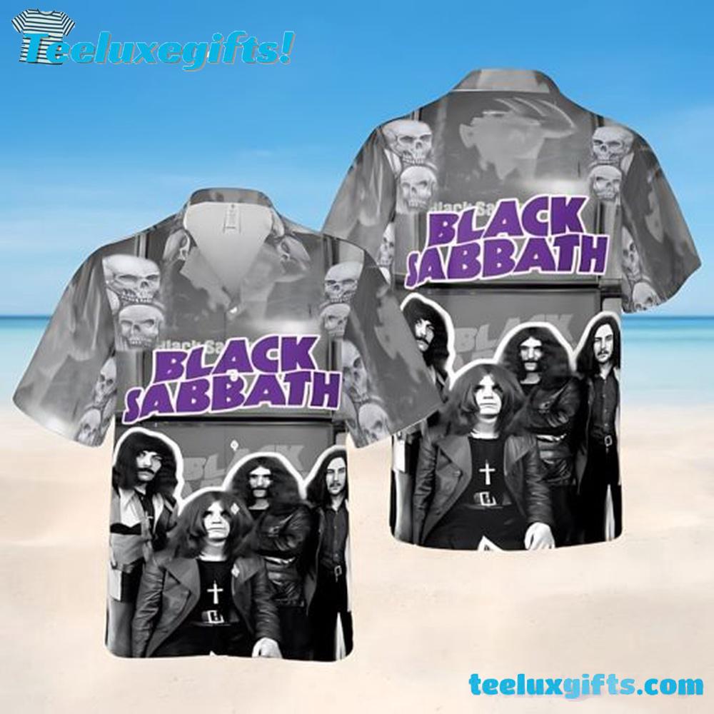 Black Sabbath Band Member Vintage Style Hawaiian Shirt