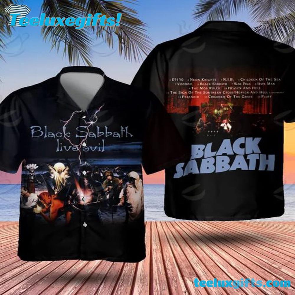 Black Sabbath Live Evil Vintage Hawaiian Shirt