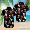 Black Sabbath Skull and Flowers Summer Aloha Hawaiian Shirt