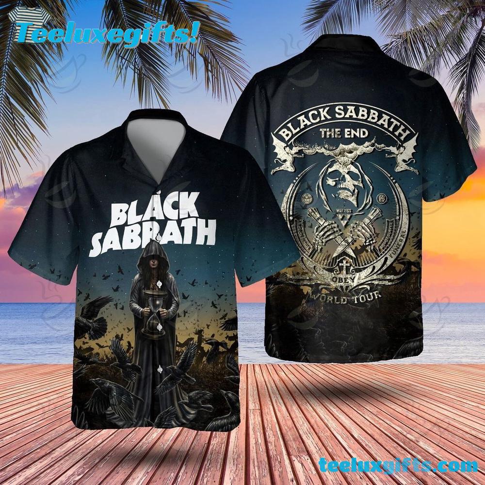 Black Sabbath The End World Tour Summer Aloha Hawaiian Shirt