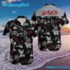 Black & White Tropical Slayer Summer Aloha Hawaiian Shirt