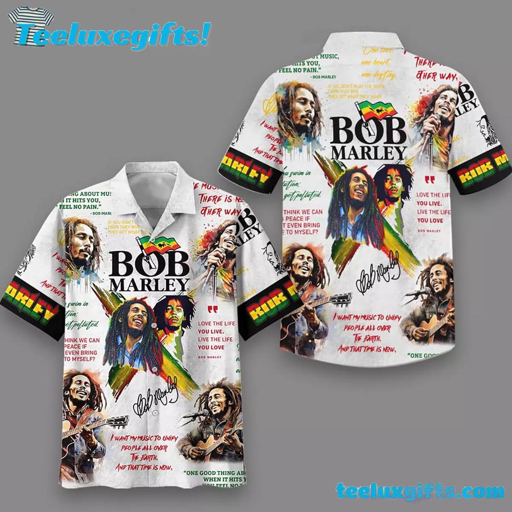 Bob Marley My Music Version Summer Aloha Hawaiian Shirt