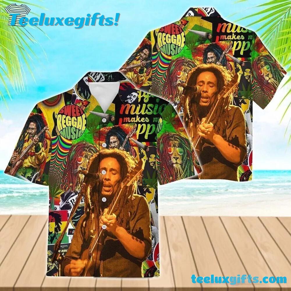 Bob Marley One Love Summer Aloha Hawaiian Shirt