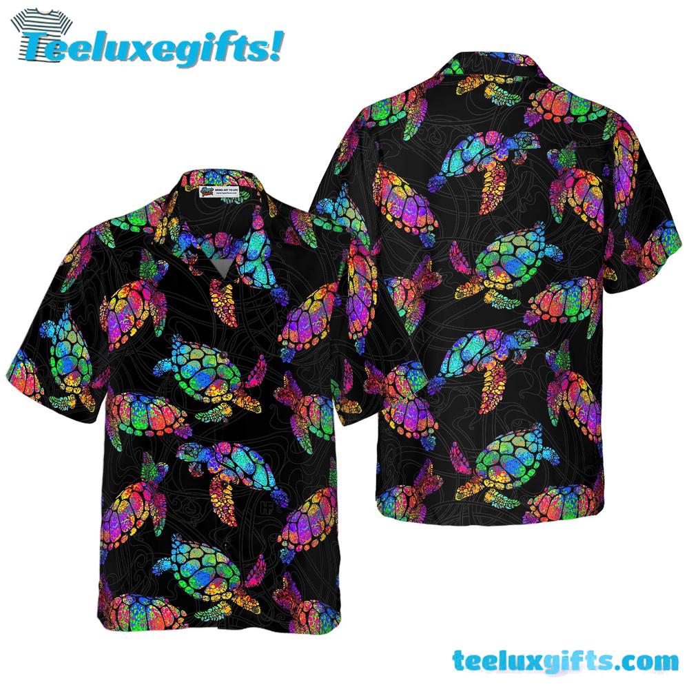 Boho Style Sea turtle Hawaiian Shirt