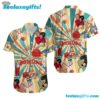 Bowling Hawaii Shirt Bowling Pins Palyer Vintage 1990 Hawaiian Shirt