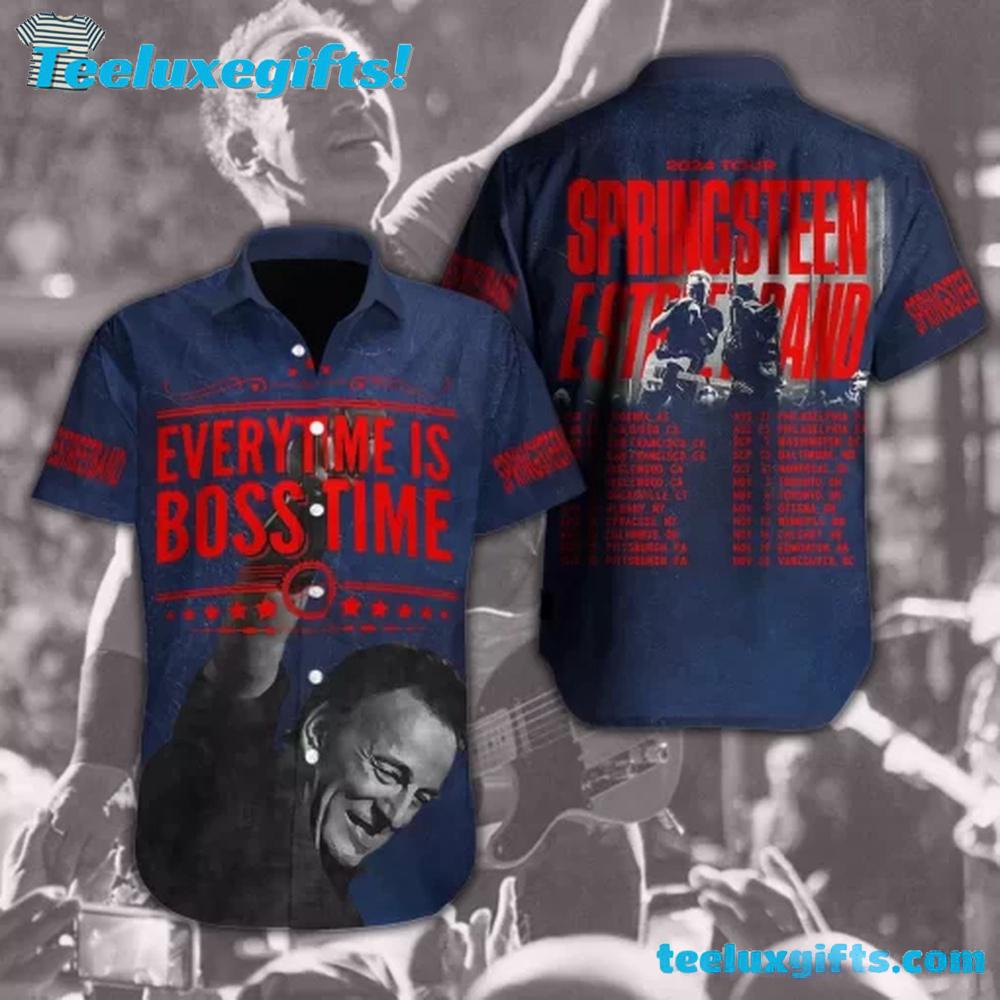 Bruce Springsteen & E Street Band World Tour Hawaiian Shirt