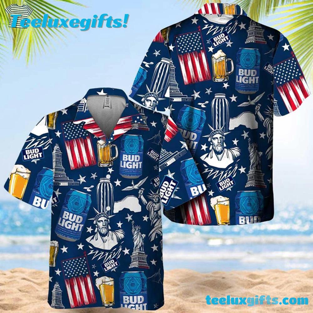 Bud Light Liberties Hawaiian Shirt Bud Light Liberties Hawaiian Shirt