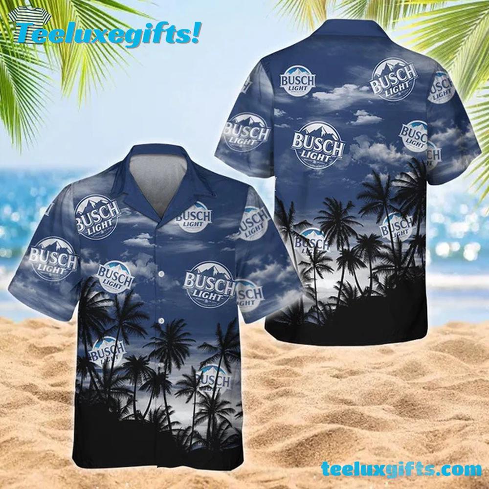 Busch Light Tropical Sunset Hawaiian Shirt