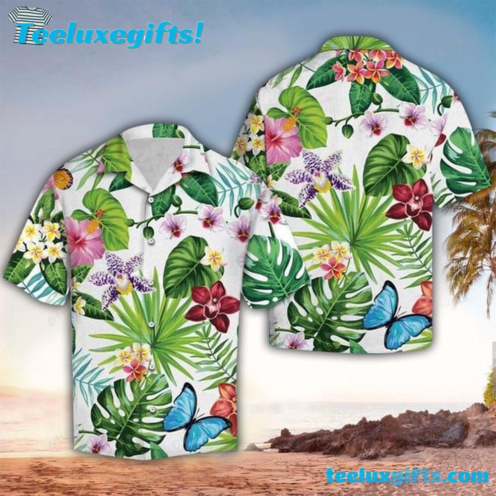 Butterfly Hawaiian Shirt, Butterfly Lover