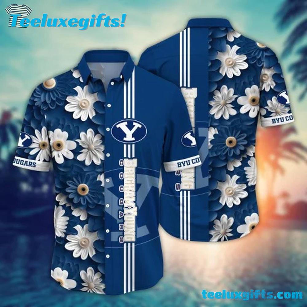 BYU Cougars Flower Hawaiian Shirt