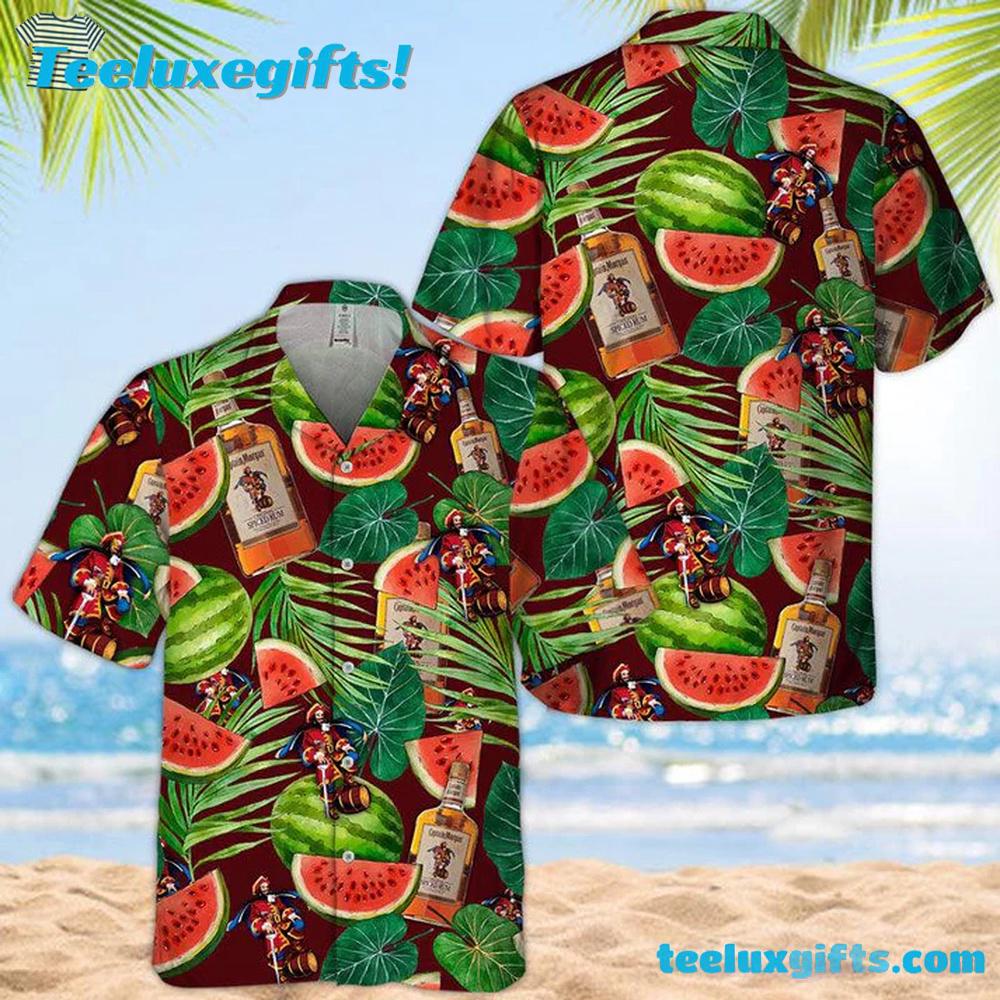 Captain Morgan Watermelon Hawaiian Shirt