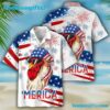 Chicken Hawaiian Shirts, Independence Day Funny Hawaii Shirt