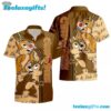 Chip And Dale 3D Hawaiian Button Down Shirt