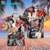 Collage Style Rolling Stones Summer Aloha Hawaiian Shirt