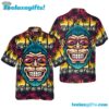 Cool Monkey Head In Paradise Hawaiian Shirt