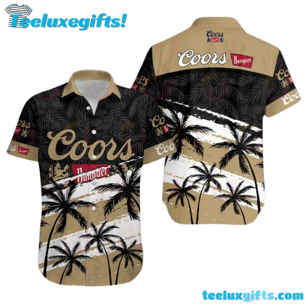 Coors Banquet Coconut Tropical Hawaiian Shirt