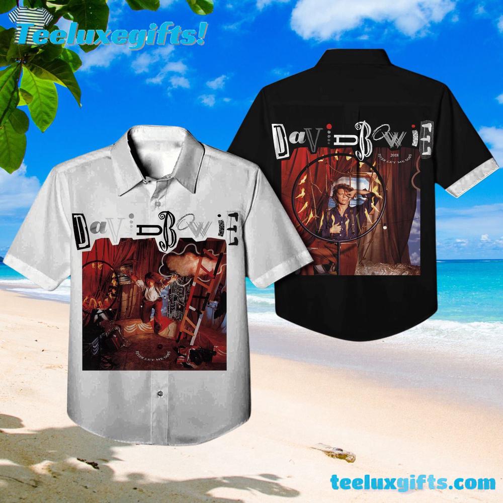 David Bowie Never Let Me Down Album Cover Summer Aloha Hawaiian Shirt