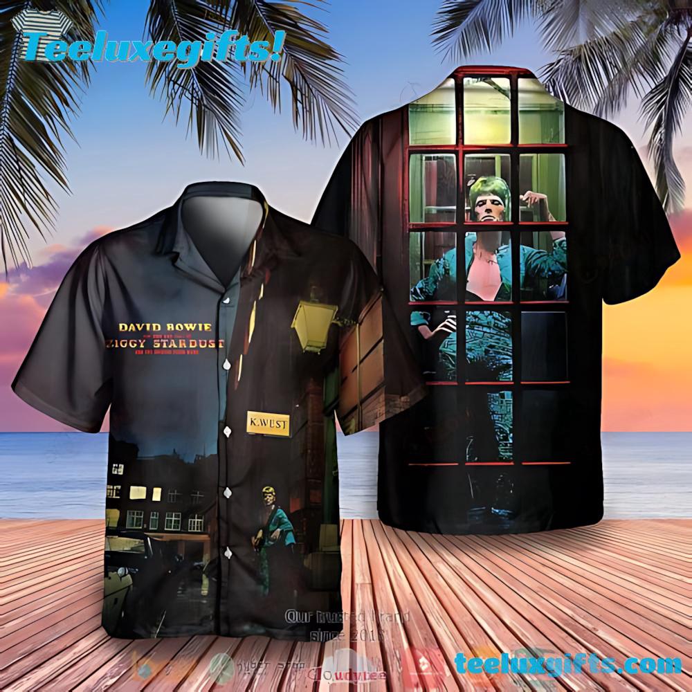David Bowie The Rise And Fall Of Ziggy Stardust And The Spiders From Mars Summer Aloha Hawaiian Shirt