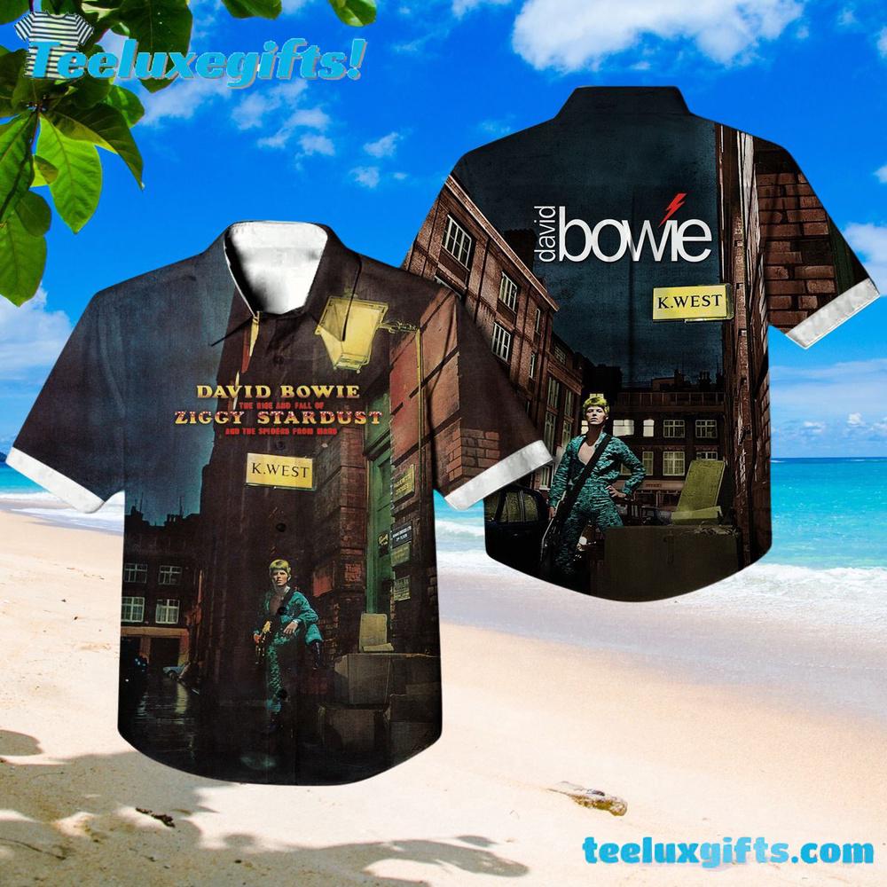 David Bowie The Rise And Fall Of Ziggy Stardust Summer Aloha Hawaiian Shirt