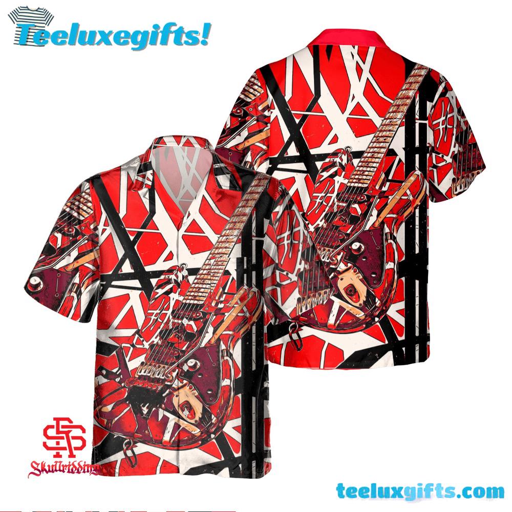 Eddie Van Halen Inspired Guitar Summer Hawaiian Shirt