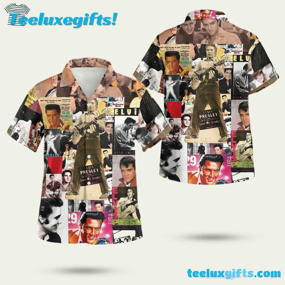 Elvis Presley Album Cover Summer Aloha Hawaiian Shirt