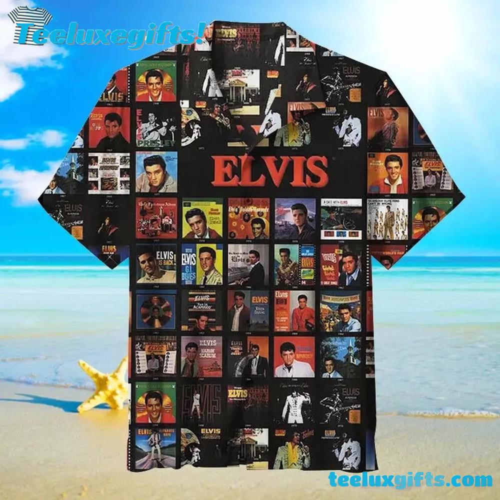 Elvis Presley Album Fan Gift Summer Aloha Hawaiian Shirt