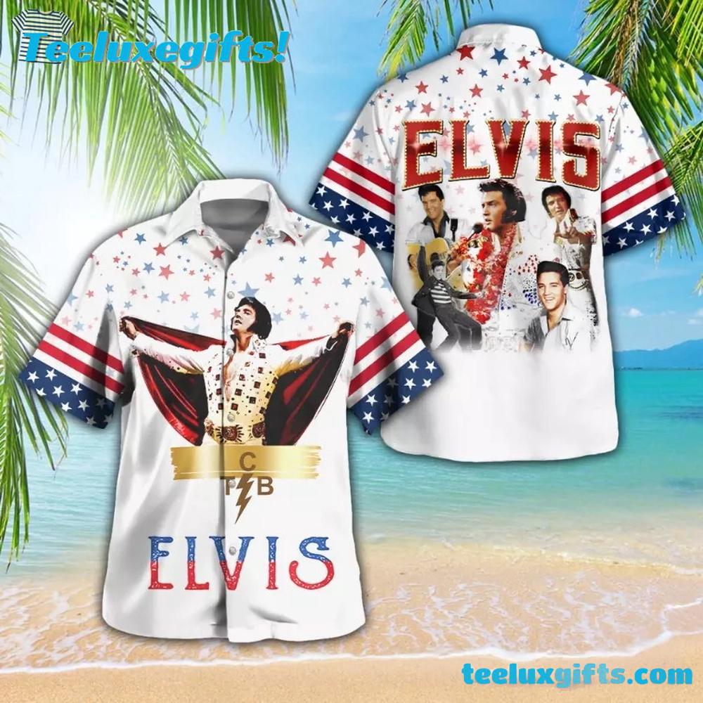 Elvis Presley Americana Summer Aloha Hawaiian Shirt