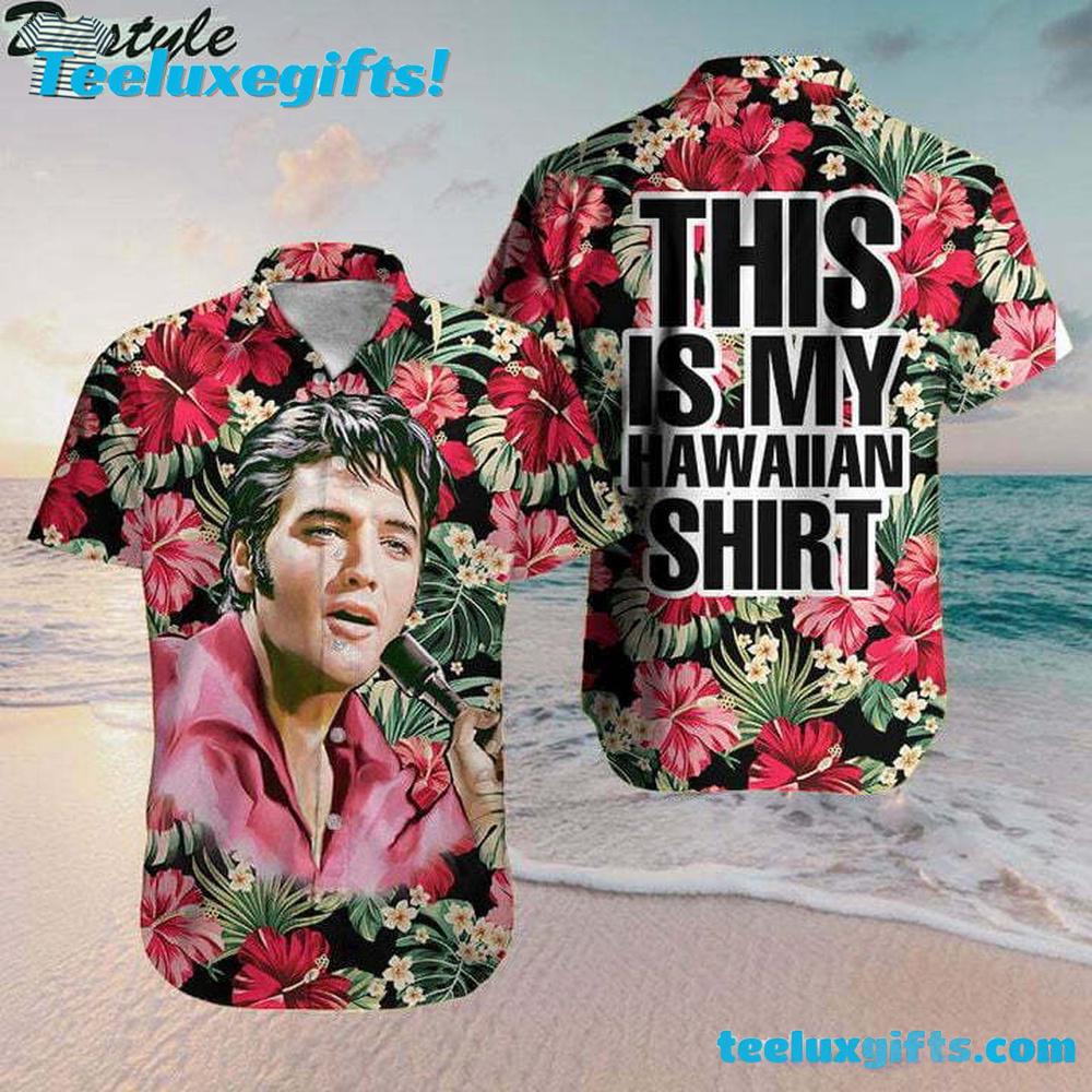 Elvis Presley Flower This Is My Summer Aloha Hawaiian Shirt