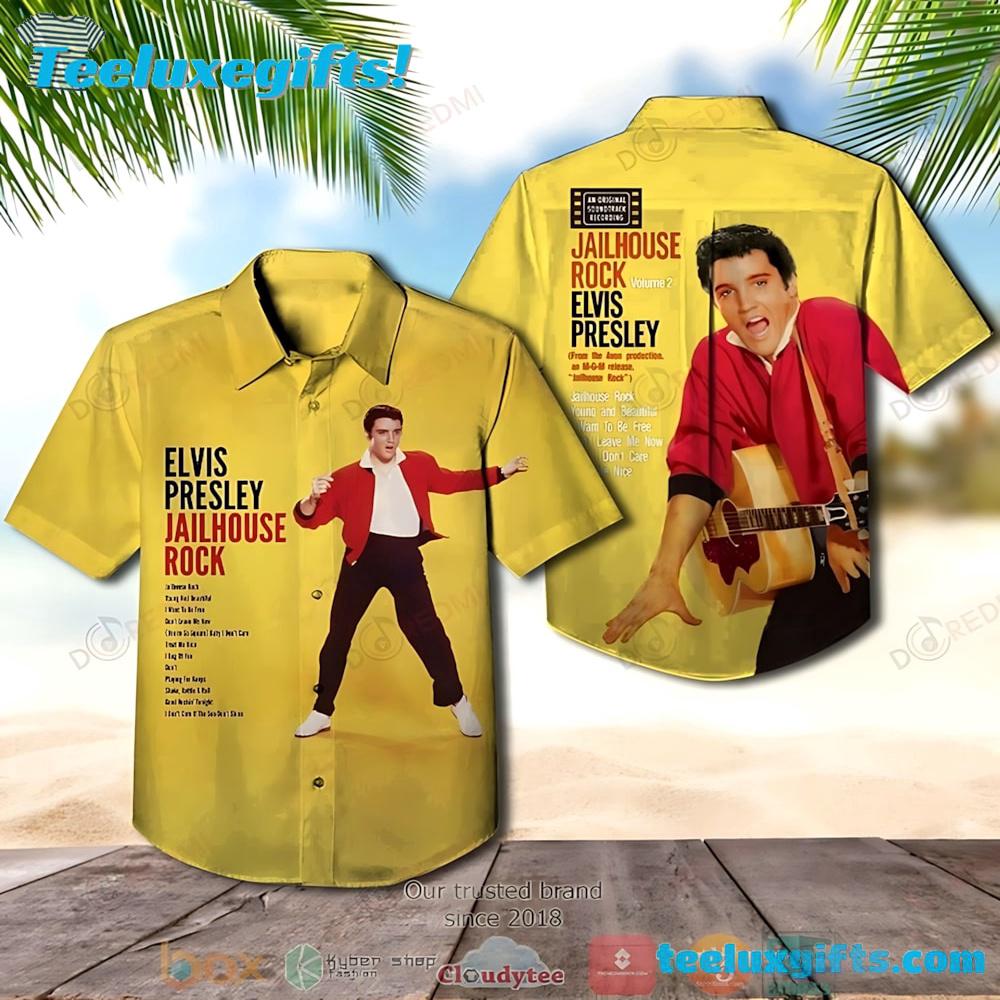 Elvis Presley Jailhouse Rock Summer Aloha Hawaiian Shirt