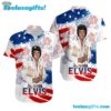 Elvis Presley Patriotic Fireworks Summer Aloha Hawaiian Shirt