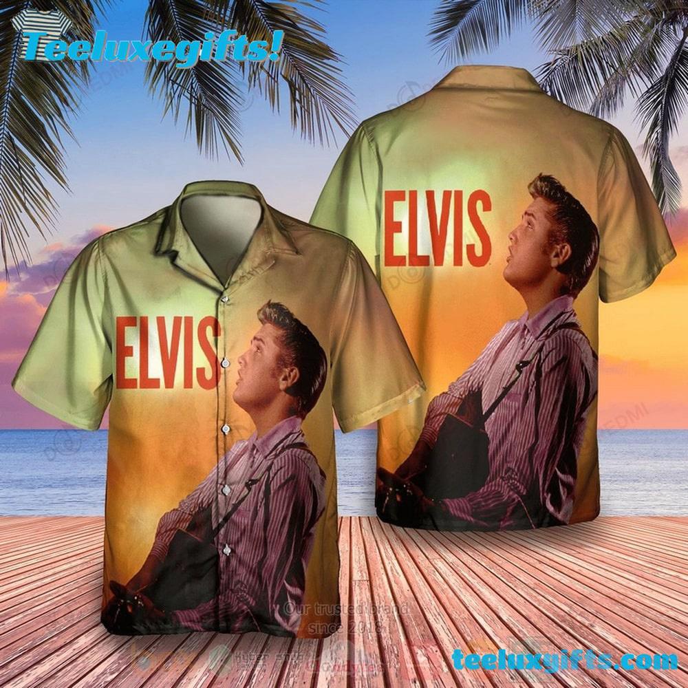 Elvis Presley Sunset Serenade Summer Aloha Hawaiian Shirt
