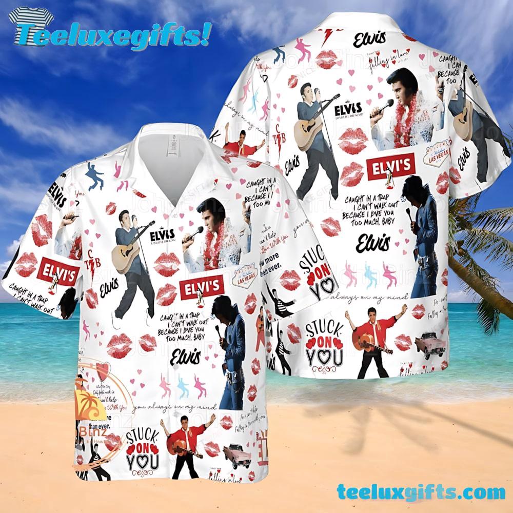 Elvis Presley The King of Rock Vacation Summer Aloha Hawaiian Shirt