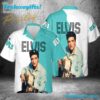 Elvis Presley Turquoise Dreams Summer Aloha Hawaiian Shirt